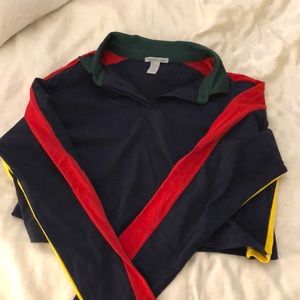 long sleeve 4 color crop top